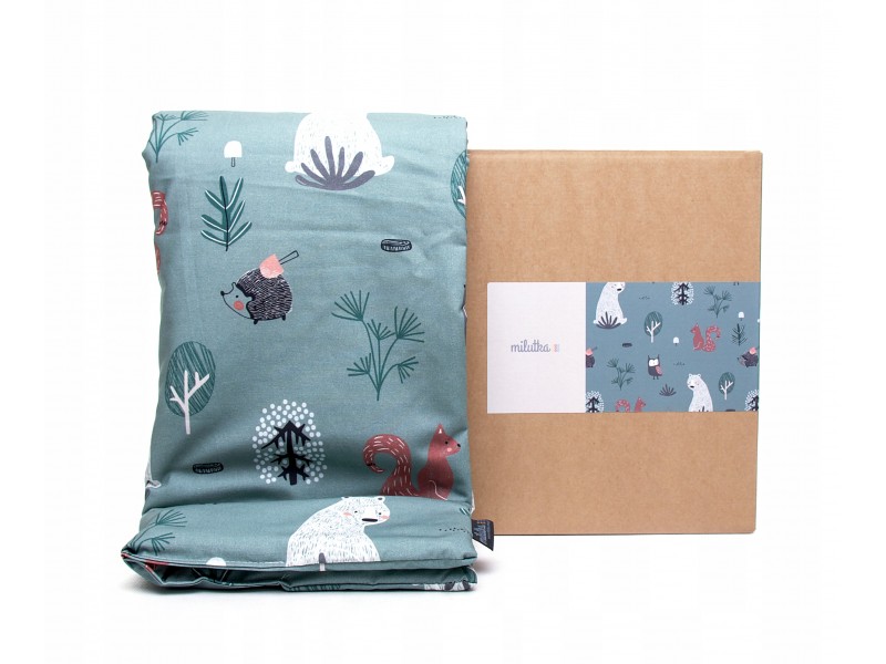 Pościel z wypełnieniem | Zielony las