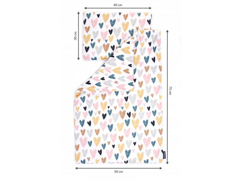Pościel z wypełnieniem | Serduszka