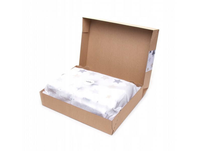 Pościel z wypełnieniem | Czarne gwiazdki