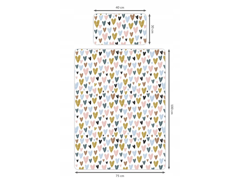 Pościel z wypełnieniem | Serduszka