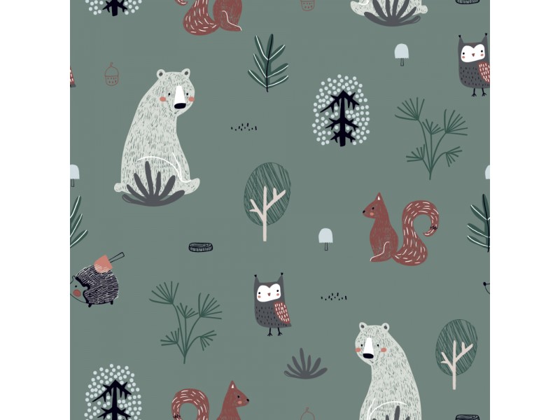 Worek 45cm x 55cm | Zielony las